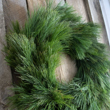 Load image into Gallery viewer, 24 Inch White Pine Fresh Christmas Wreath