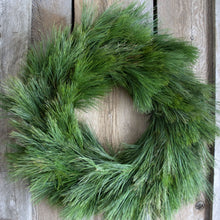Load image into Gallery viewer, 24 Inch White Pine Fresh Christmas Wreath
