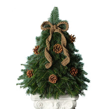 Load image into Gallery viewer, Crochet Bow Tabletop Christmas Tree