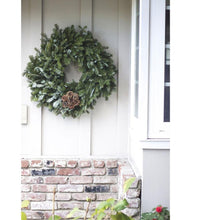 Load image into Gallery viewer, 24 Inch Pine Cone Blossom Christmas Wreath