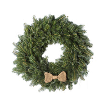 Load image into Gallery viewer, 24 Inch Crochet Bow Tie Christmas Wreath
